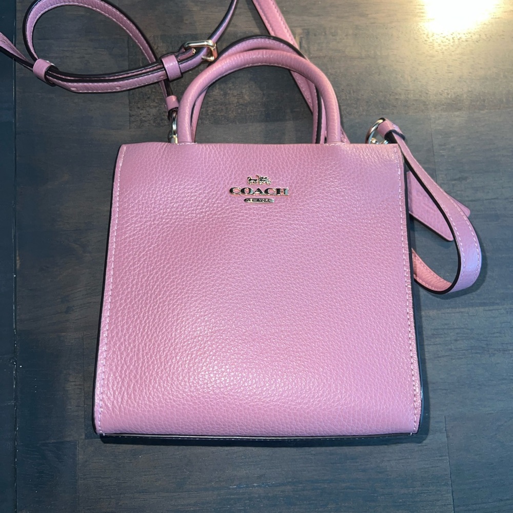 Coach Lavender Leather Crossbody Bag